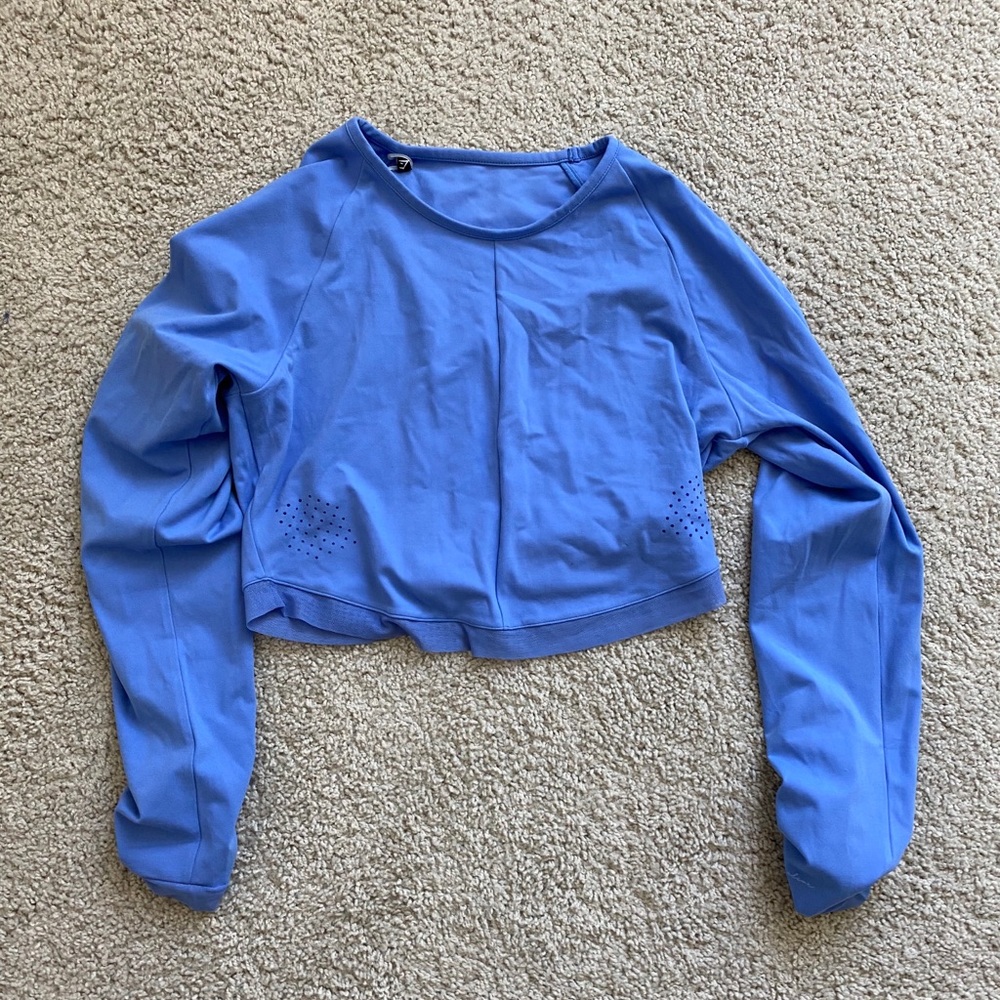 Whitney x gym shark Whitney long sleeve crop top L